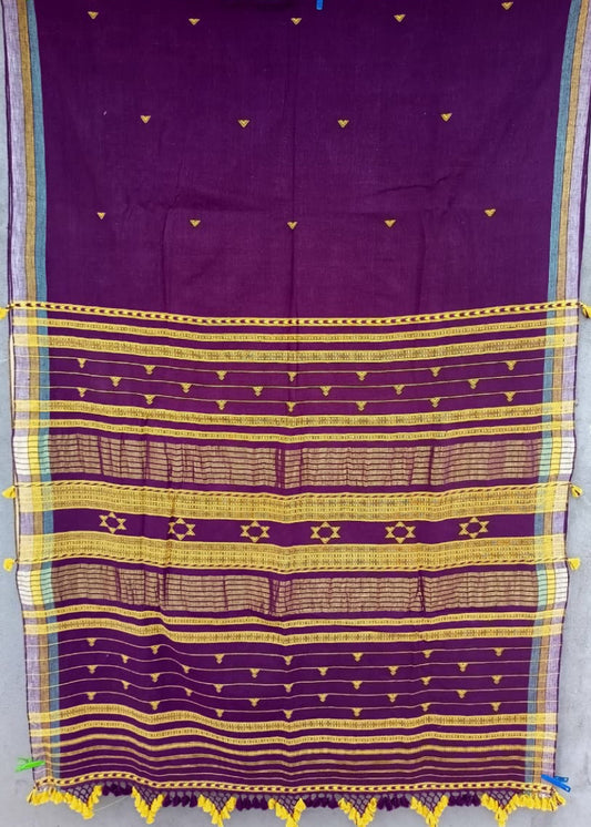 Bhujodi-Kala cotton HANDLOOM saree (subject to availability)