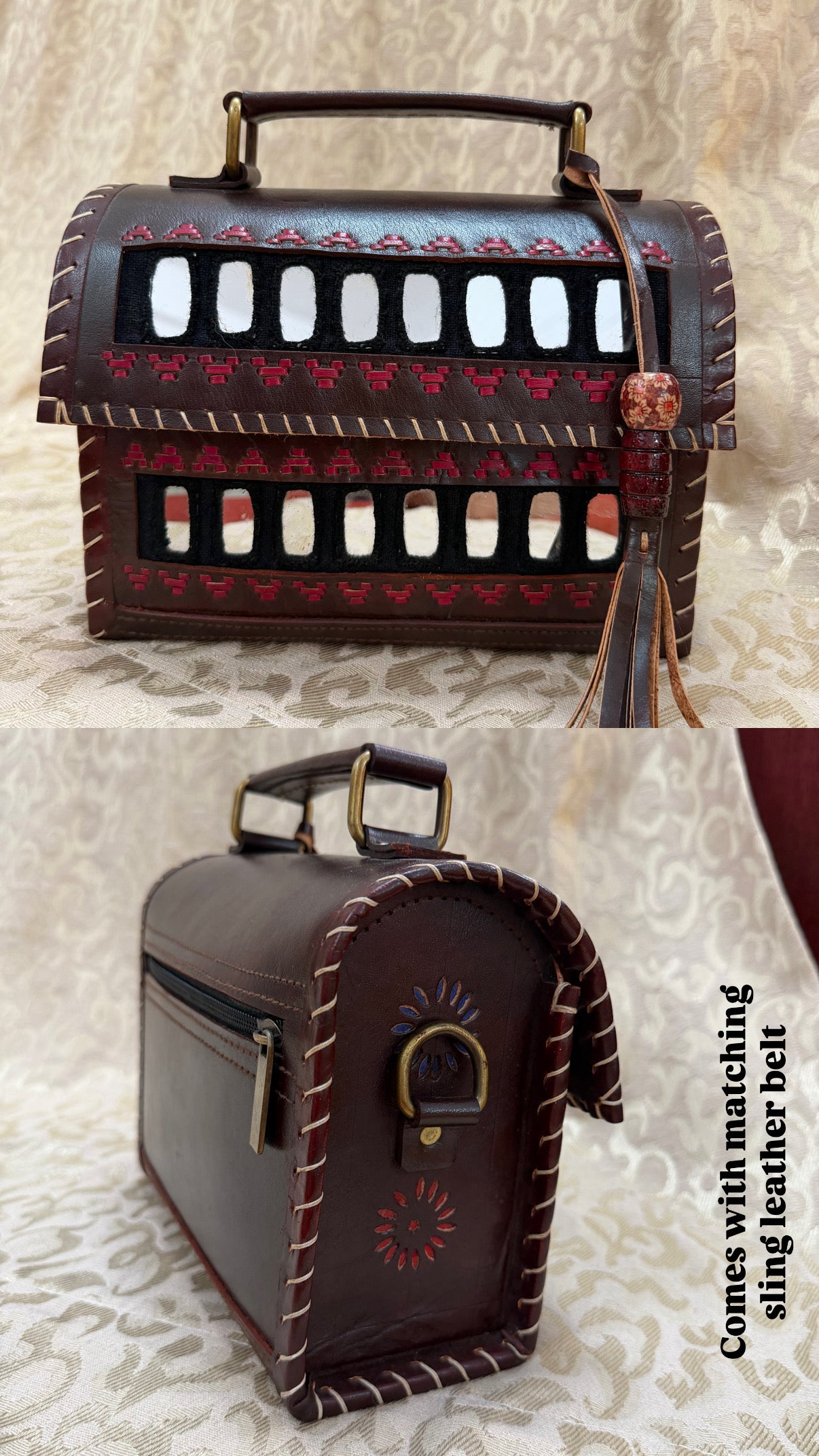Leather Sling Bag : 6
