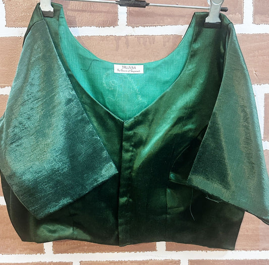 Green Mashru Blouse