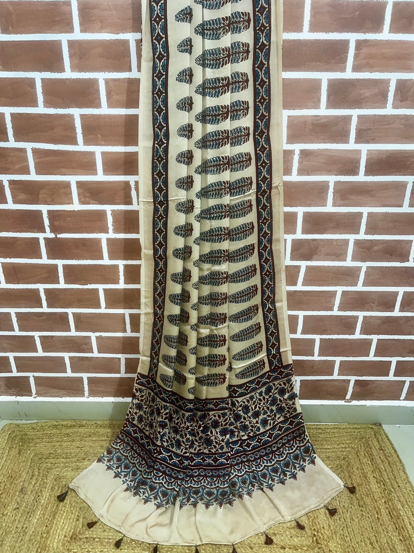 Ajrakh modal dupatta