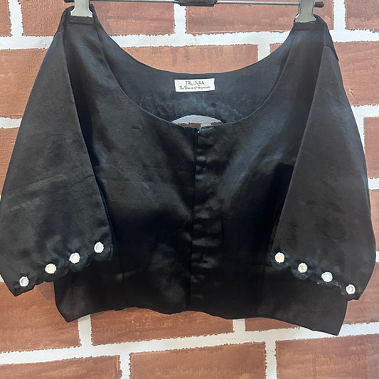 Black Mashru Blouse