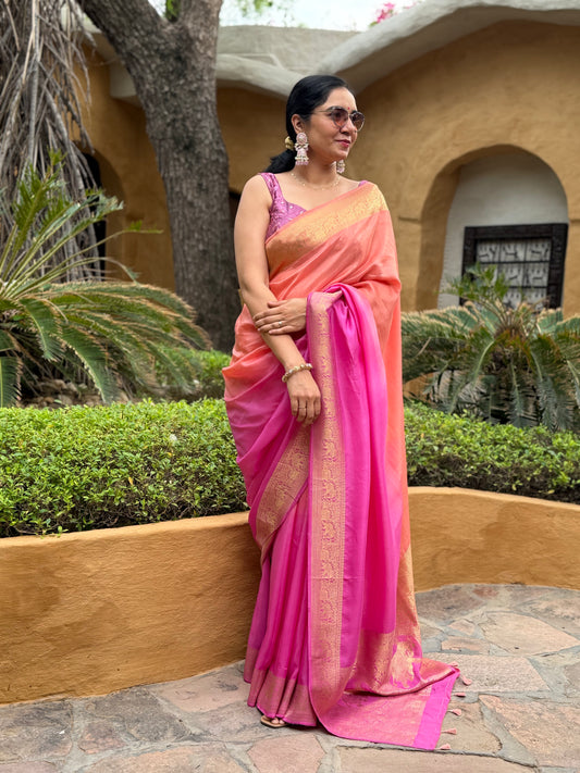 Dola Silk Ombre Saree