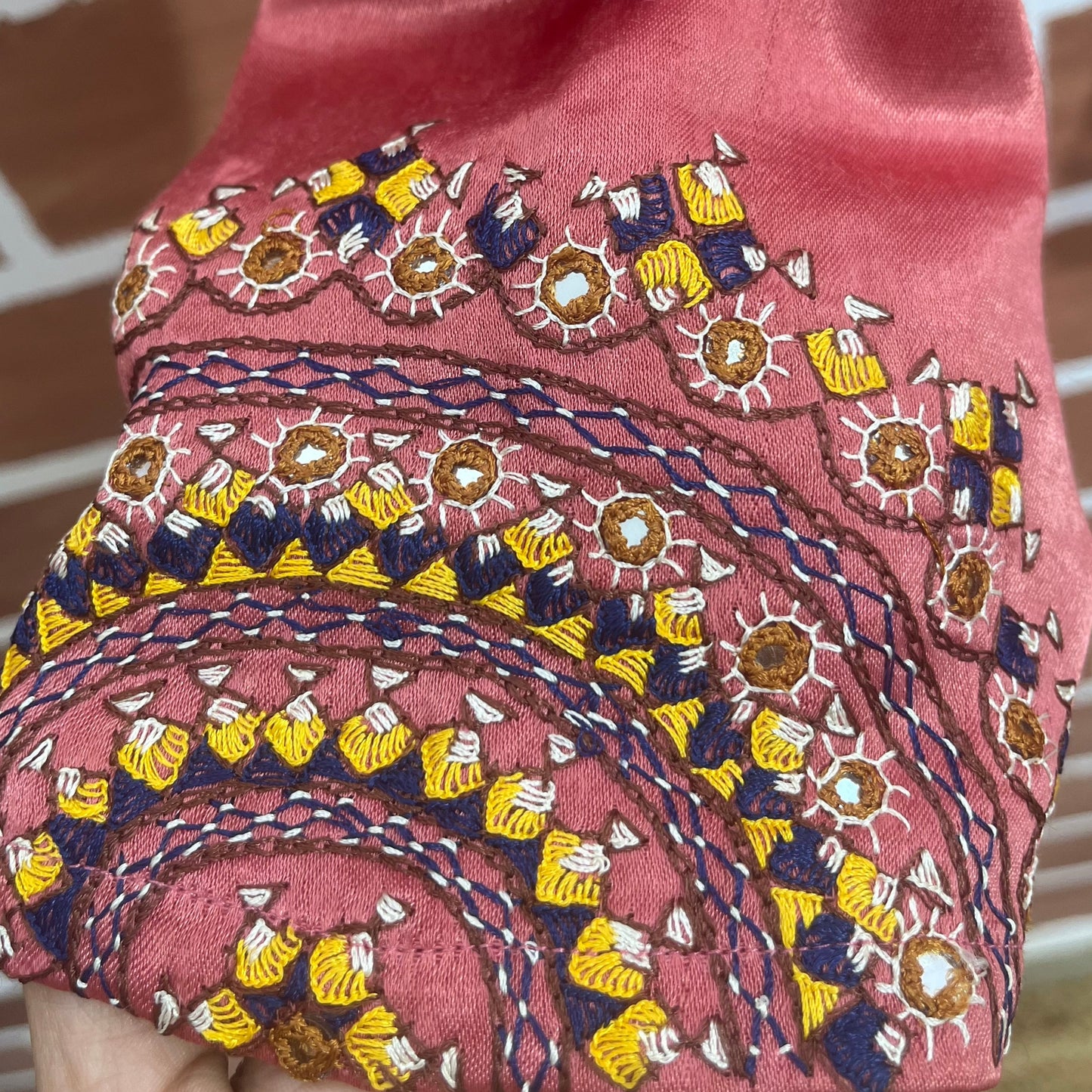Pink Mashru Blouse