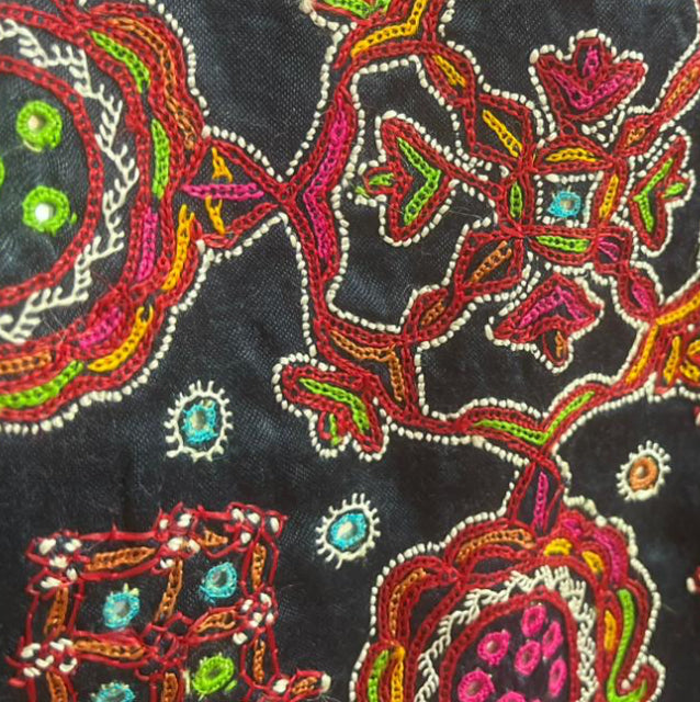 Blue Mashru Blouse