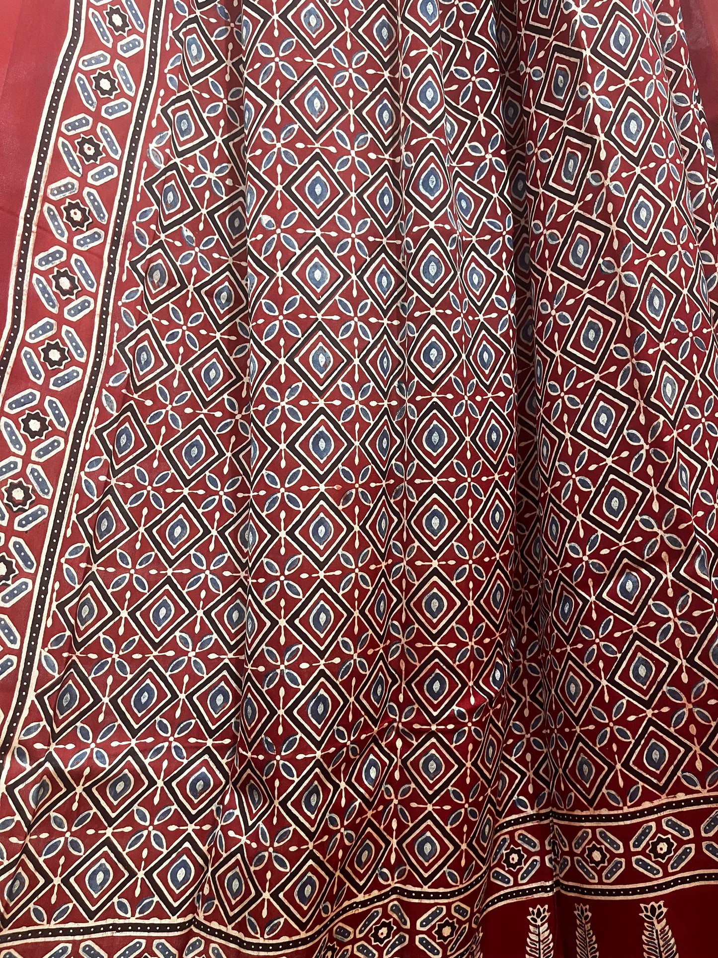 Ajrakh modal dupatta