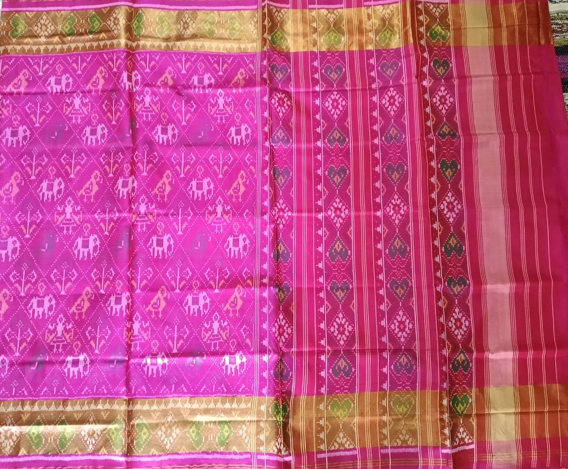 Pink Single Ikat Patola
