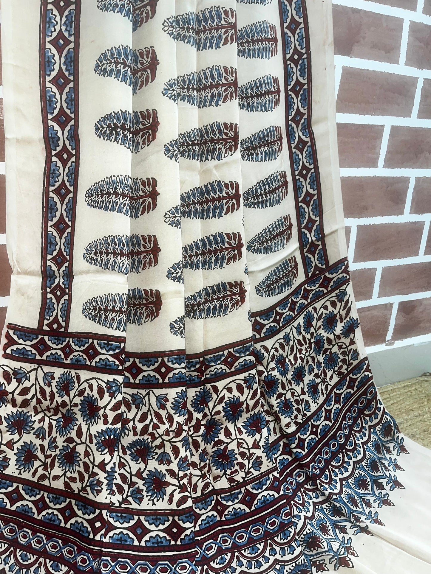 Ajrakh modal dupatta