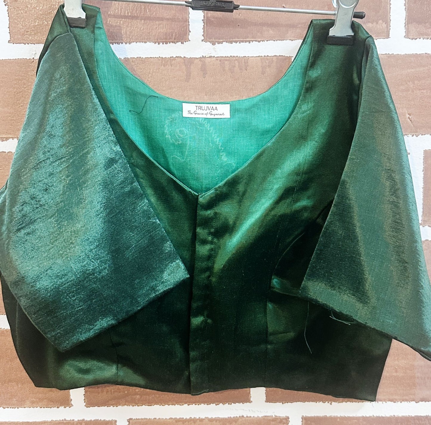 Green Mashru Blouse