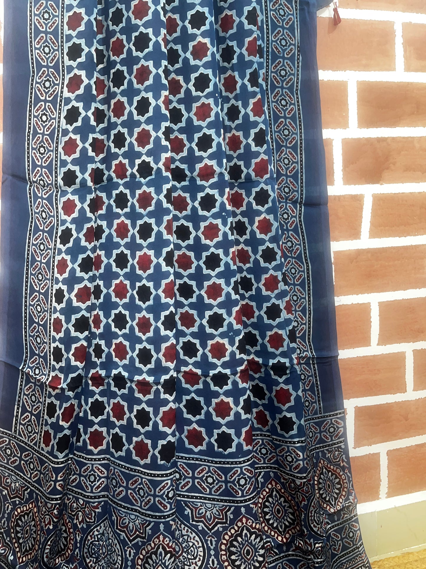 Ajrakh modal dupatta