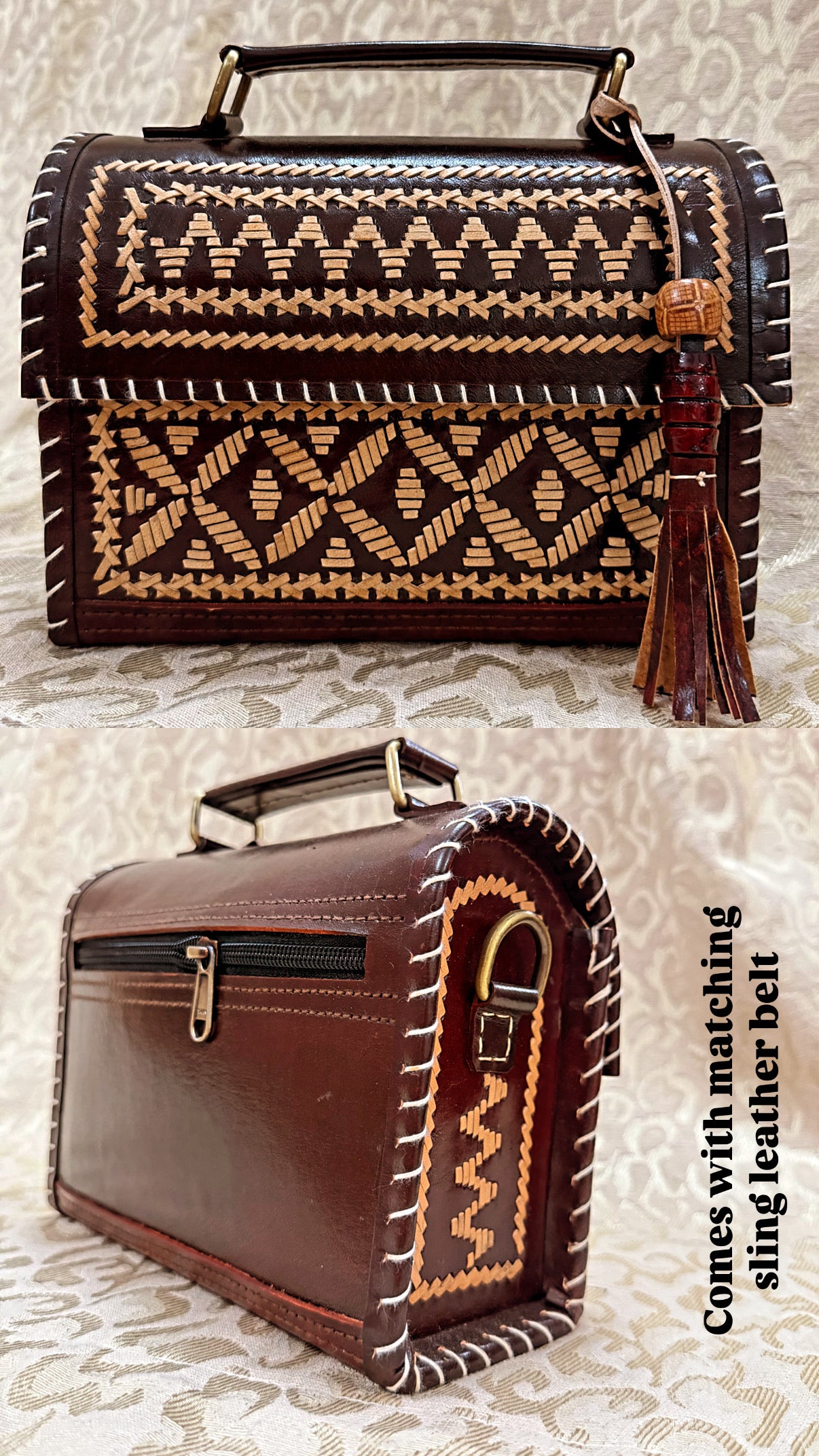 Leather Sling Bag : 7
