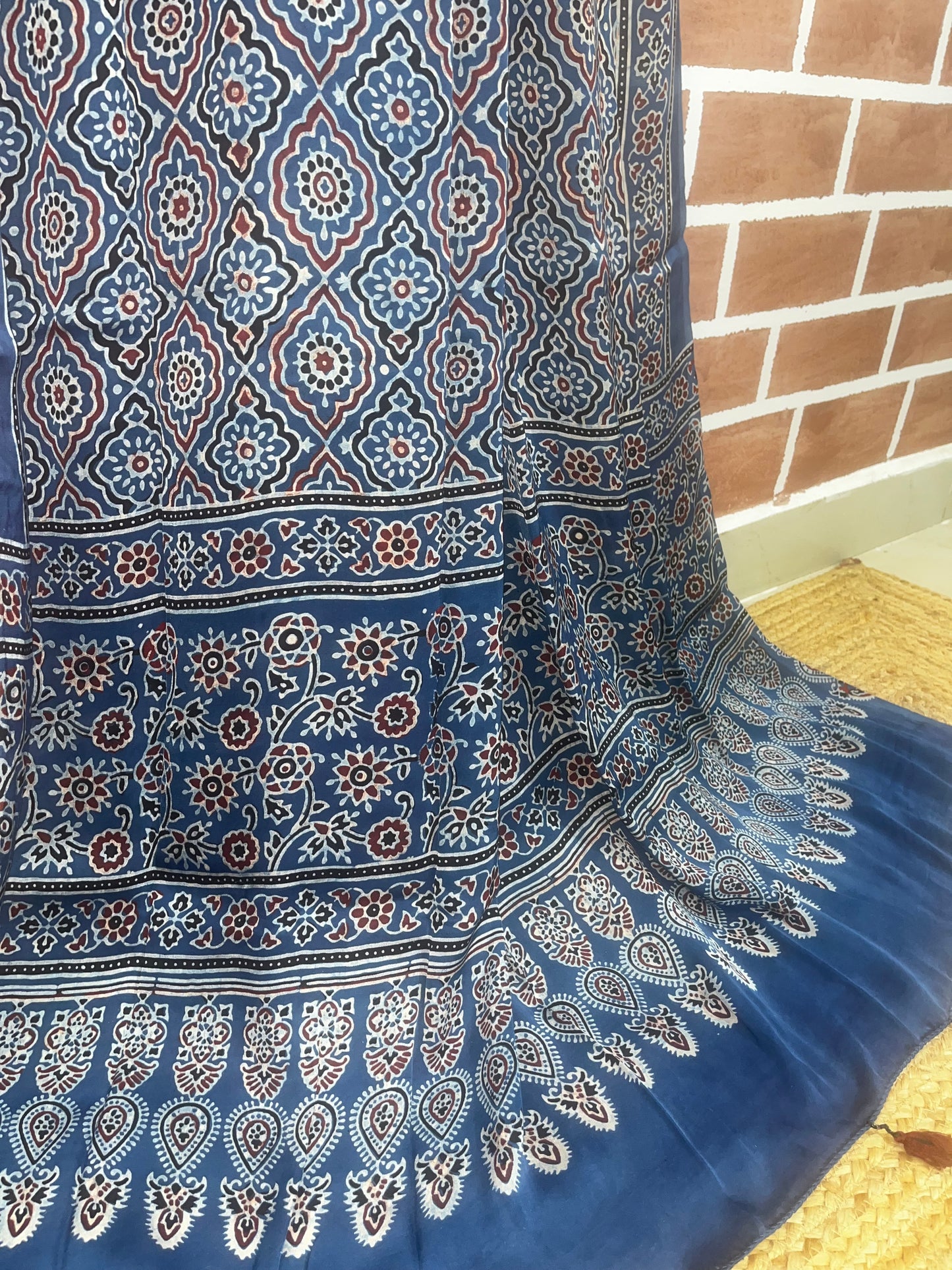 Ajrakh modal dupatta