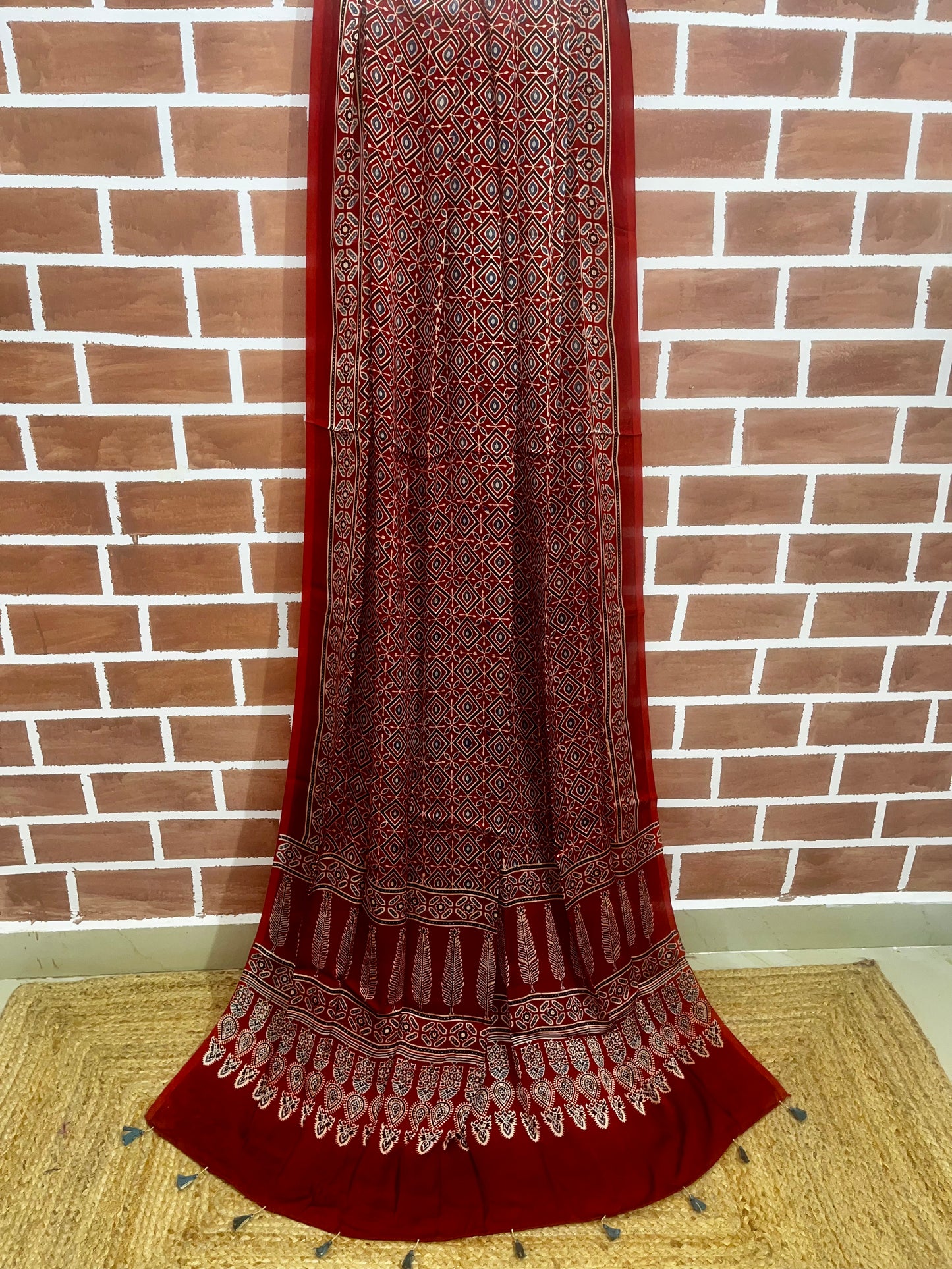 Ajrakh modal dupatta