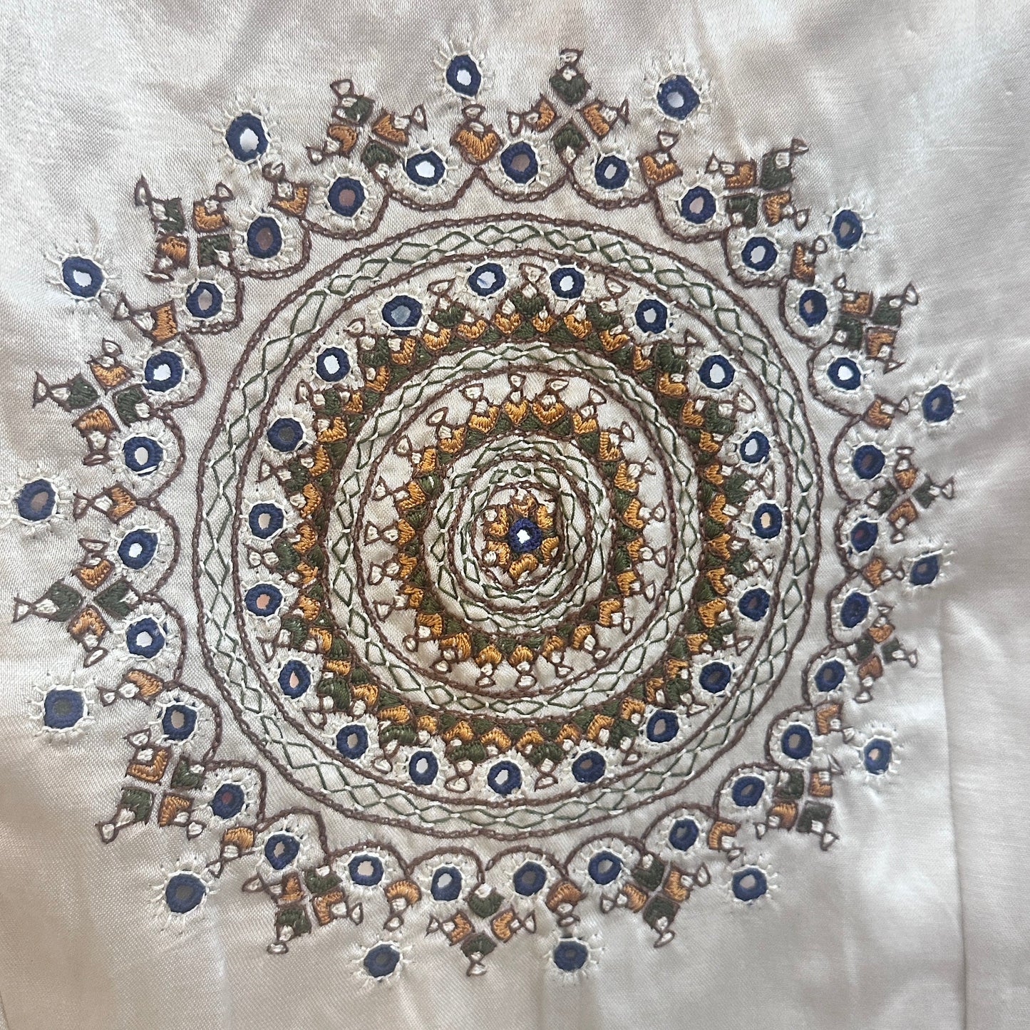 Ivory Mashru Blouse