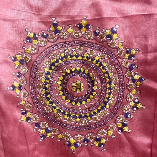 Pink Mashru Blouse