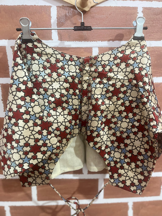 Multicolour Mashru Blouse