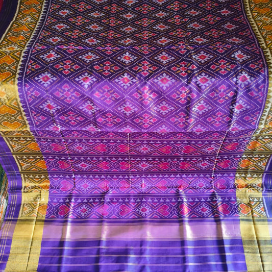 Purple Single Ikat Patola