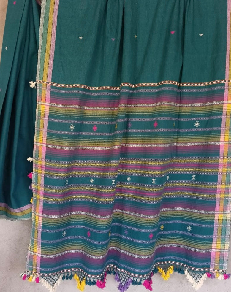 Bhujodi-Kala cotton HANDLOOM saree (subject to availability confirm before placing an order WhatsApp no : 9136956003)