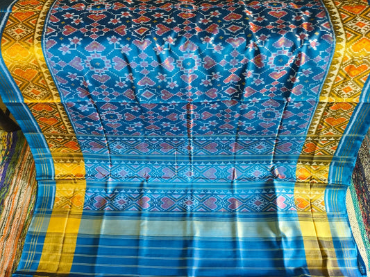 Blue Single Ikat Patola