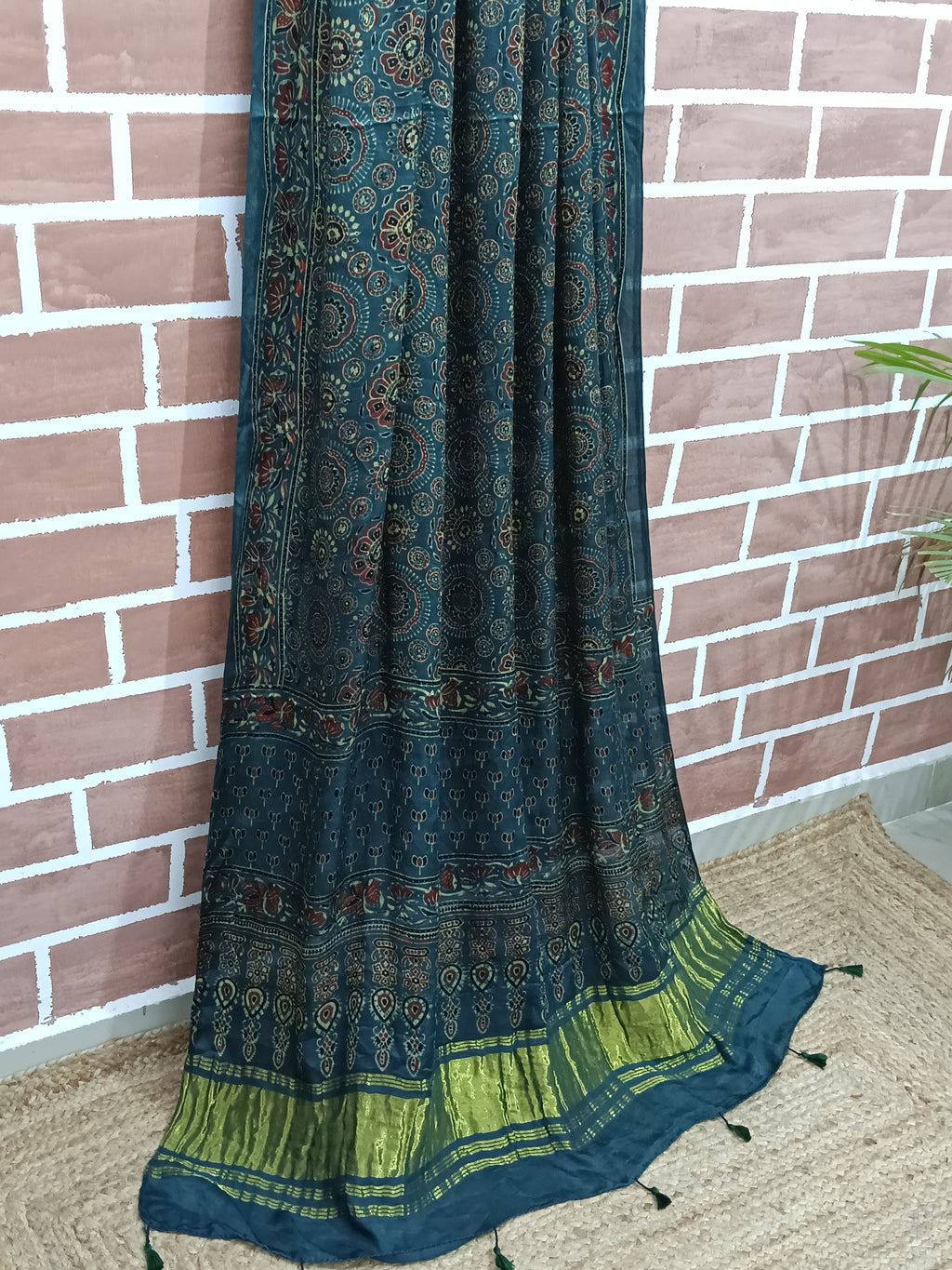 Ajrakh Tissue Modal Silk Dupatta