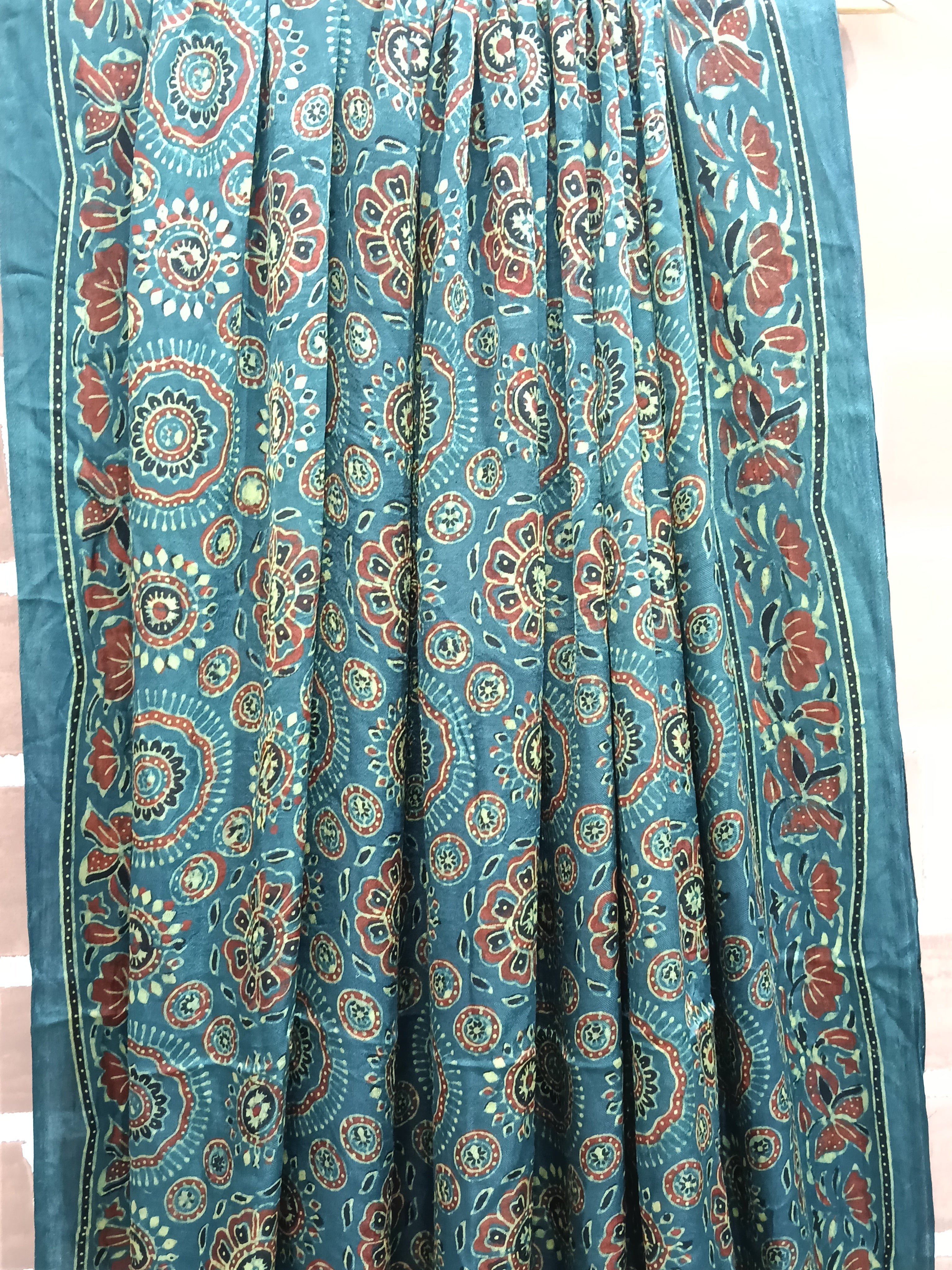Ajrakh Tissue Modal Silk Dupatta